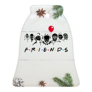 Friends Halloween Horror Ceramic Bell Ornament