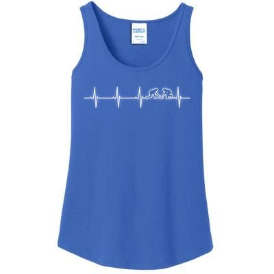 Field Hockey Heartbeat Funny Gift Meaningful Gift Ladies Essential Tank