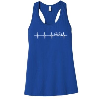 Field Hockey Heartbeat Funny Gift Meaningful Gift Women's Racerback Tank