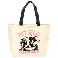 Funny Halloween Hot Ghoul Summer Summerween Zip Tote Bag