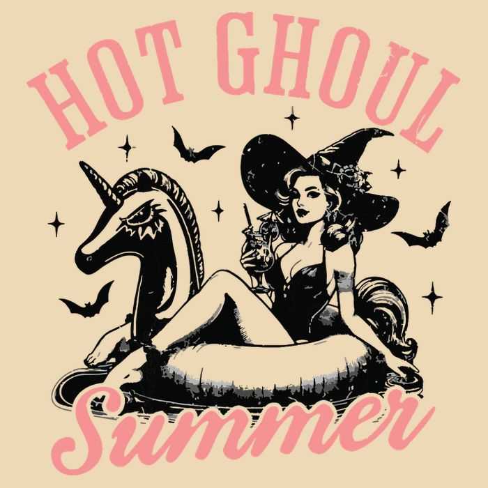 Funny Halloween Hot Ghoul Summer Summerween Zip Tote Bag