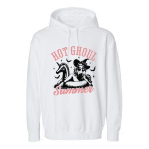 Funny Halloween Hot Ghoul Summer Summerween Garment-Dyed Fleece Hoodie