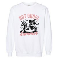 Funny Halloween Hot Ghoul Summer Summerween Garment-Dyed Sweatshirt