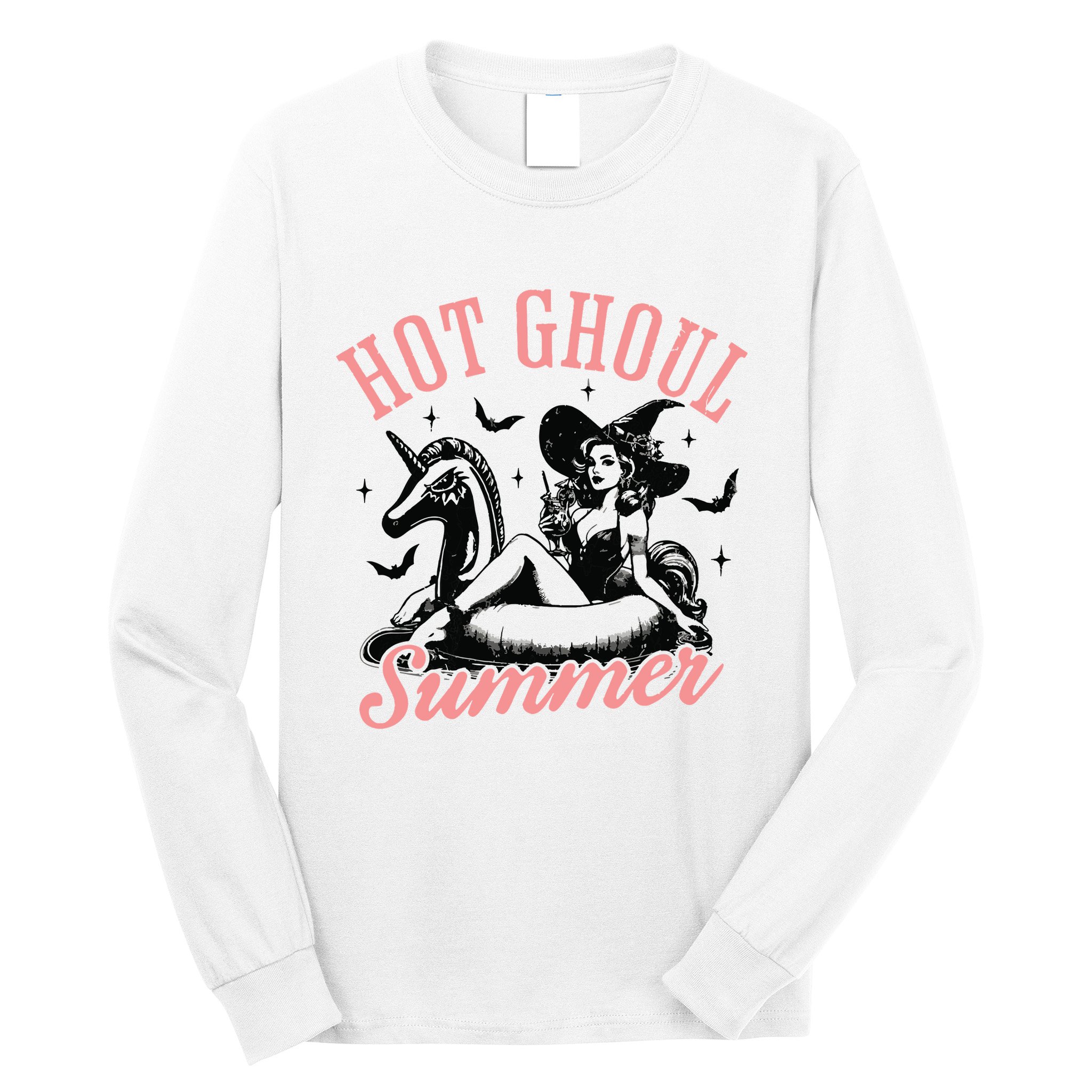 Funny Halloween Hot Ghoul Summer Summerween Long Sleeve Shirt