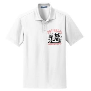 Funny Halloween Hot Ghoul Summer Summerween Dry Zone Grid Polo