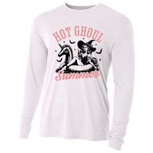 Funny Halloween Hot Ghoul Summer Summerween Cooling Performance Long Sleeve Crew