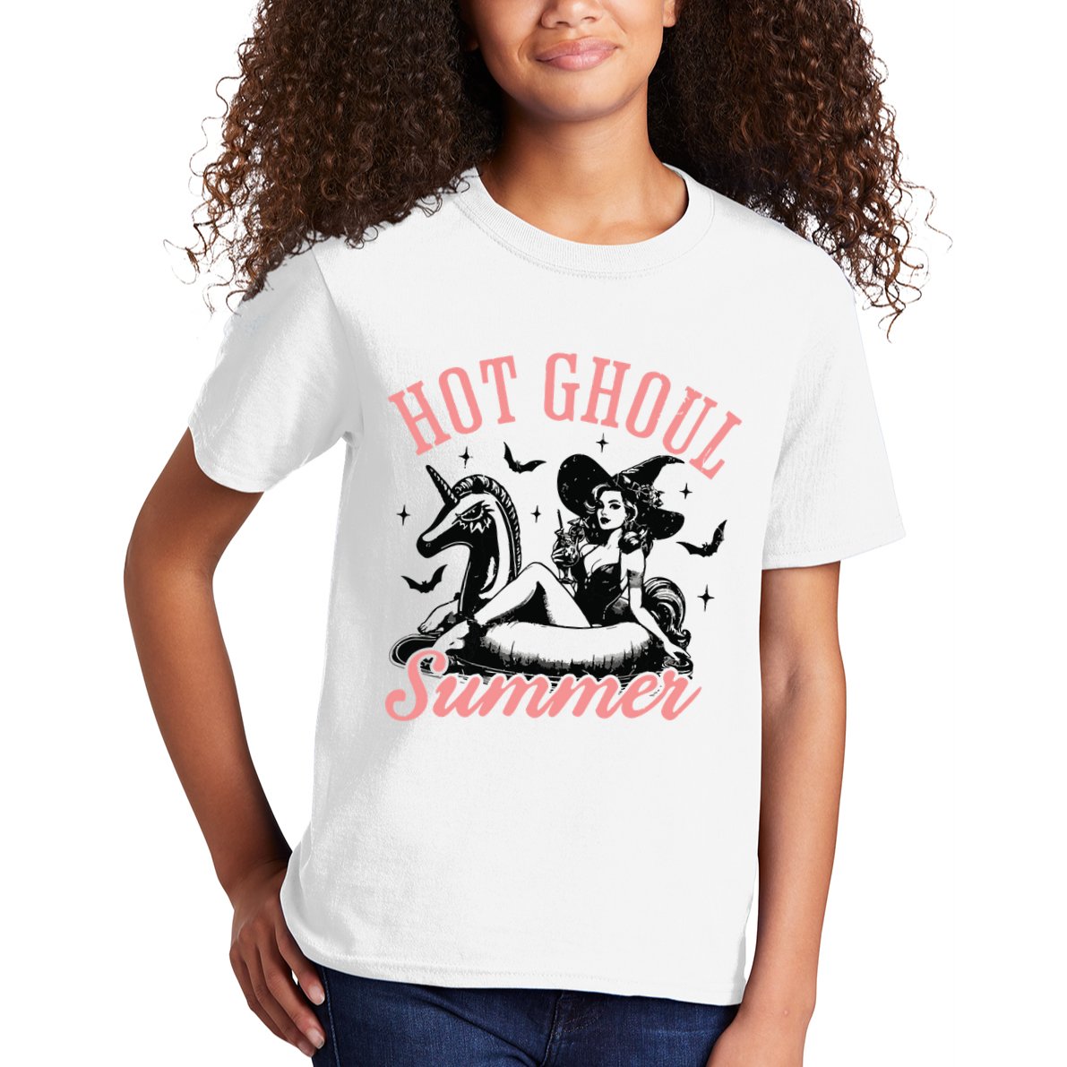 Funny Halloween Hot Ghoul Summer Summerween Kids T-Shirt