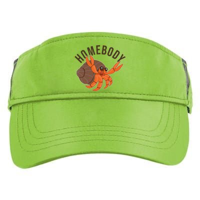 Funny Homebody Hermit Crab Adult Drive Performance Visor