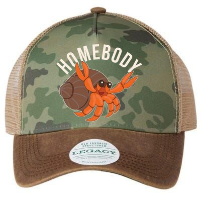 Funny Homebody Hermit Crab Legacy Tie Dye Trucker Hat