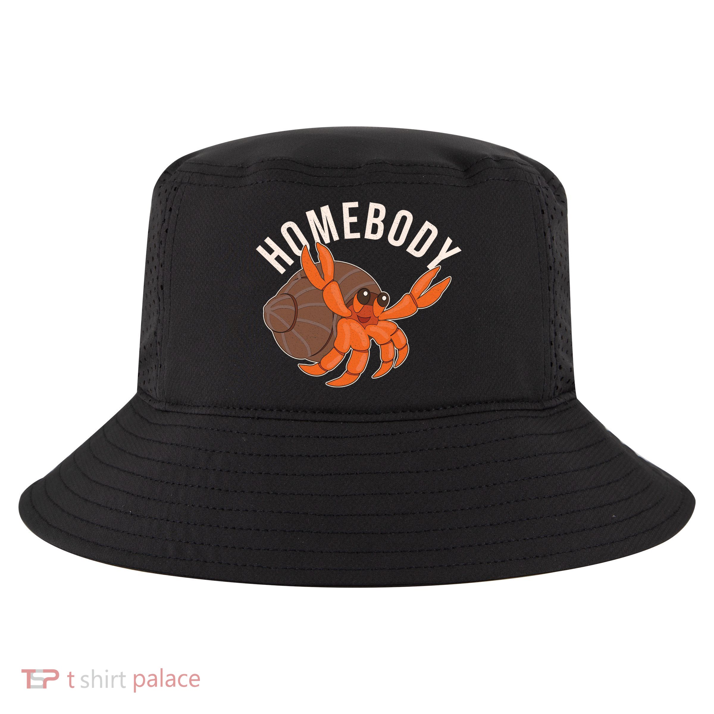 Funny Homebody Hermit Crab Cool Comfort Performance Bucket Hat