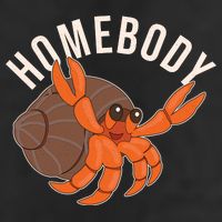 Funny Homebody Hermit Crab 7 Panel Mesh Trucker Snapback Hat