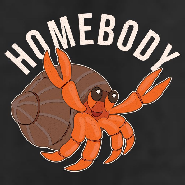 Funny Homebody Hermit Crab 7 Panel Mesh Trucker Snapback Hat