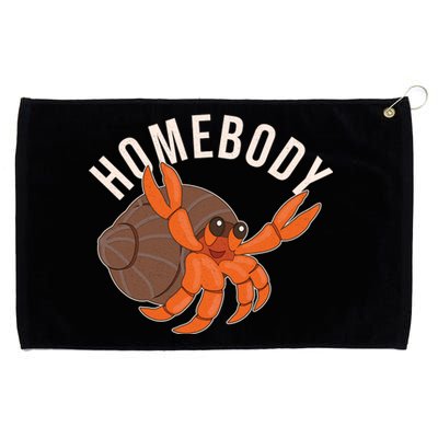 Funny Homebody Hermit Crab Grommeted Golf Towel