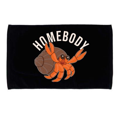 Funny Homebody Hermit Crab Microfiber Hand Towel