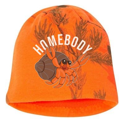 Funny Homebody Hermit Crab Kati - Camo Knit Beanie