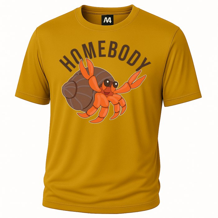 Funny Homebody Hermit Crab Cooling Performance Crew T-Shirt