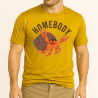 Funny Homebody Hermit Crab Cooling Performance Crew T-Shirt