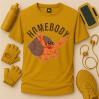 Funny Homebody Hermit Crab Cooling Performance Crew T-Shirt