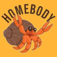 Funny Homebody Hermit Crab Cooling Performance Crew T-Shirt