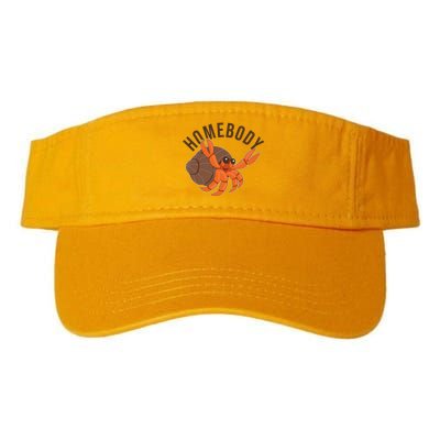 Funny Homebody Hermit Crab Valucap Bio-Washed Visor