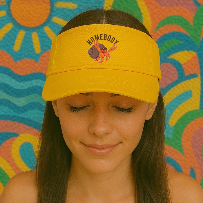 Funny Homebody Hermit Crab Visor