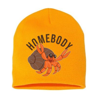 Funny Homebody Hermit Crab Short Acrylic Beanie