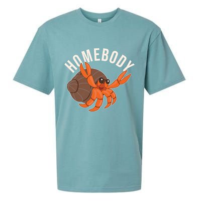 Funny Homebody Hermit Crab Sueded Cloud Jersey T-Shirt
