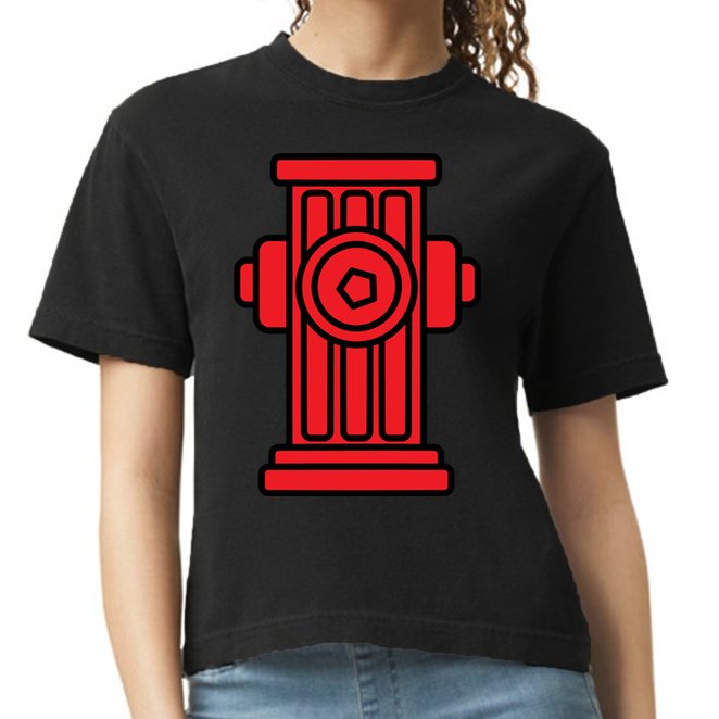 Fire Hydrant Halloween Costume Easy Simple Costumes Gift Comfort Colors Boxy T-Shirt