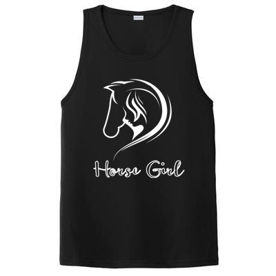 Funny Horse Horseback Riding Equestrian Lover Funny Gift PosiCharge Competitor Tank