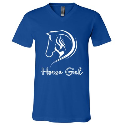 Funny Horse Horseback Riding Equestrian Lover Funny Gift V-Neck T-Shirt