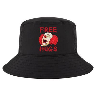 Free Hugs Halloween Evil Killer Scary Clown Horror Gift Cool Comfort Performance Bucket Hat