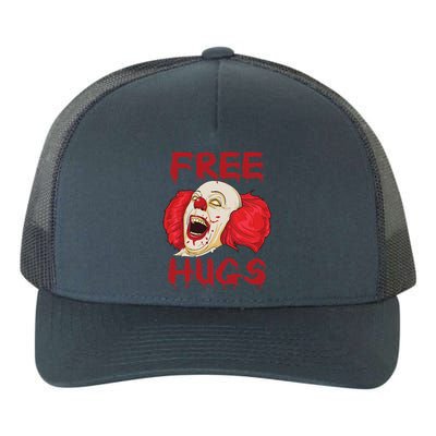 Free Hugs Halloween Evil Killer Scary Clown Horror Gift Yupoong Adult 5-Panel Trucker Hat