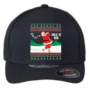 Funny Ho Ho Ho Ugly Santa Golf Christmas Jumper Gift Flexfit Unipanel Trucker Cap