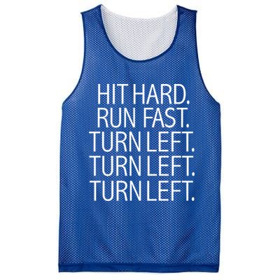 Funny Hit Hard Run Fast Turn Left Baseball Pitcher Gift Mesh Reversible Basketball Jersey Tank