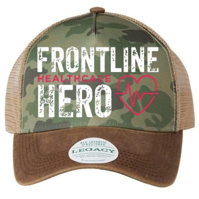 Frontline Hero Healthcare Worker Frontline Essential Worker Legacy Tie Dye Trucker Hat