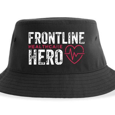 Frontline Hero Healthcare Worker Frontline Essential Worker Sustainable Bucket Hat