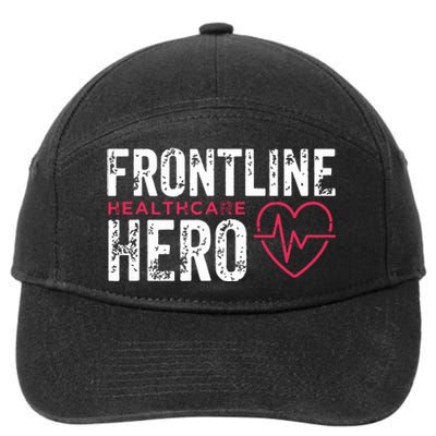 Frontline Hero Healthcare Worker Frontline Essential Worker 7-Panel Snapback Hat