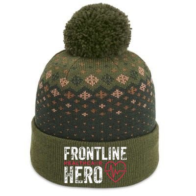 Frontline Hero Healthcare Worker Frontline Essential Worker The Baniff Cuffed Pom Beanie