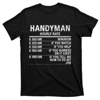 Funny Handyman Hourly Rate T-Shirt