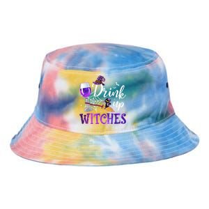 Funny Halloween Hat Up Witches Funny Up Witches Gift Tie Dye Newport Bucket Hat