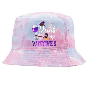 Funny Halloween Hat Up Witches Funny Up Witches Gift Tie-Dyed Bucket Hat