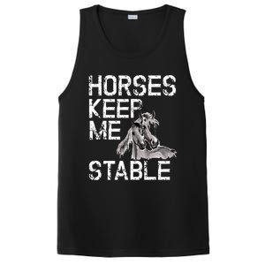 Funny Horse Horseback Riding Cool Gift Mom PosiCharge Competitor Tank