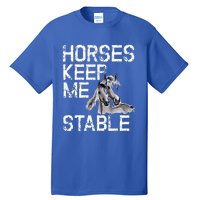 Funny Horse Horseback Riding Cool Gift Mom Tall T-Shirt