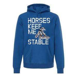 Funny Horse Horseback Riding Cool Gift Mom Premium Hoodie