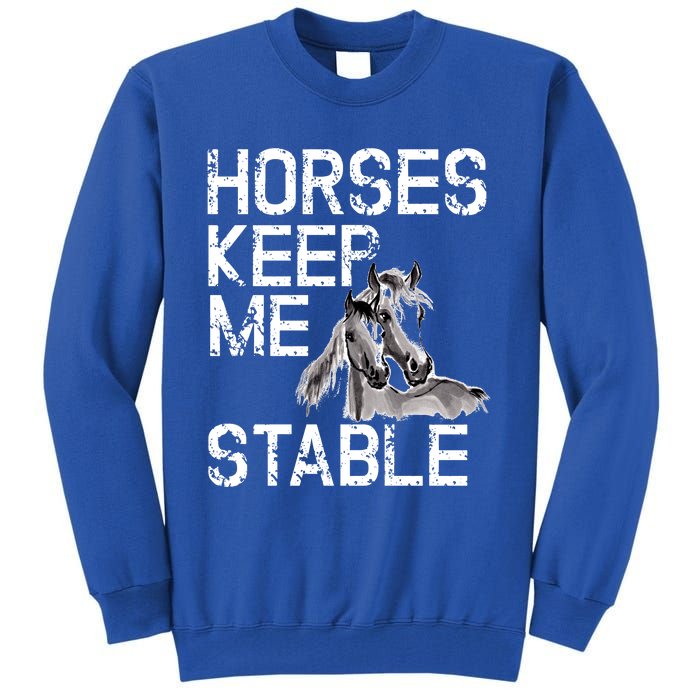 Funny Horse Horseback Riding Cool Gift Mom Tall Sweatshirt