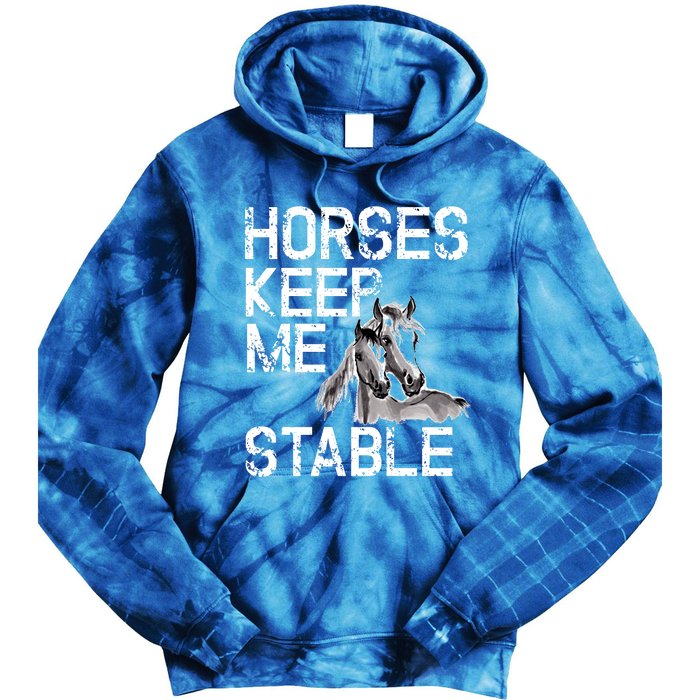 Funny Horse Horseback Riding Cool Gift Mom Tie Dye Hoodie