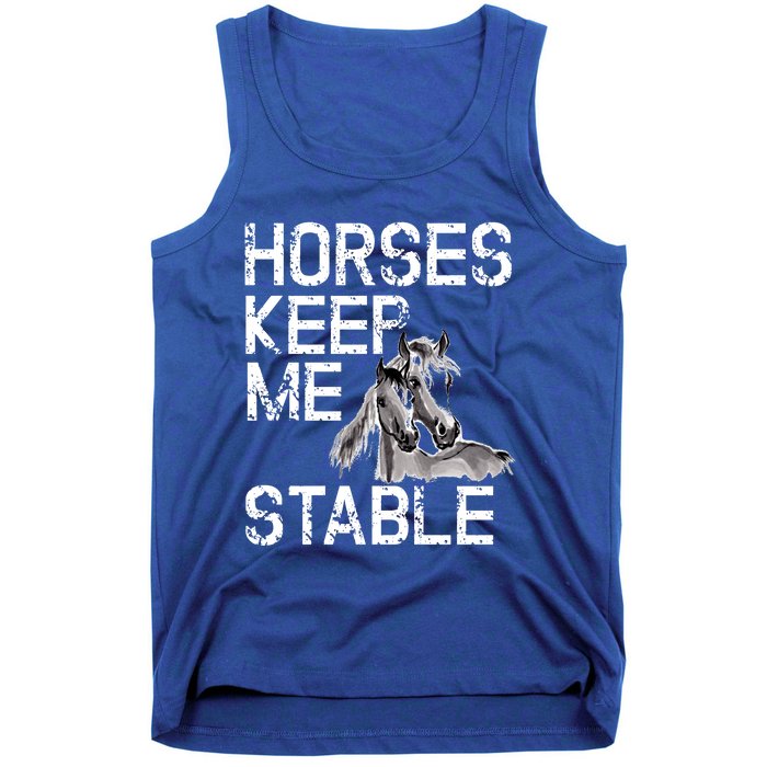 Funny Horse Horseback Riding Cool Gift Mom Tank Top