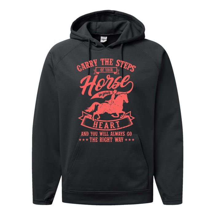 Funny Horse  Horse Gift Performance Fleece Hoodie