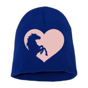 Funny Horse Horseback Riding Equestrian Design Horse Mom Gift Short Acrylic Beanie