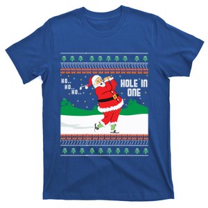 Funny Ho Ho Ho Ugly Santa Golf Christmas Jumper Gift T-Shirt